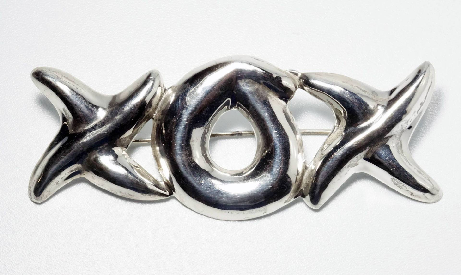 Umarmungen Und Küsse, Küsse Schmuck, Pin, Silber Xoxo, Sterling Xox Pin Brosche von CherryOrchardAttic