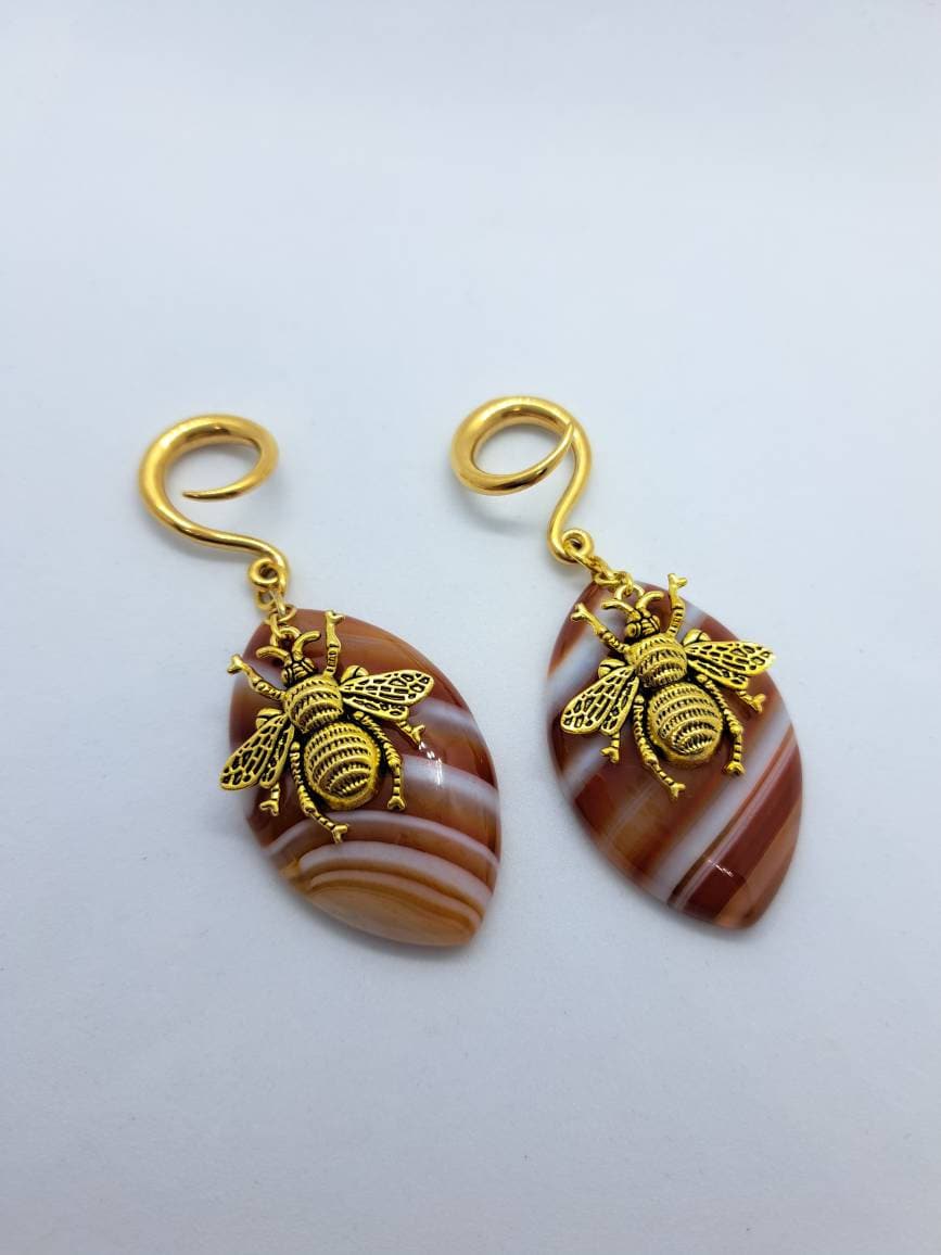 Ear Weights "Bumblebeehive' Sold As Pair Ear Weights "Bumblebeehive' Sold As Pair von CherryPlugs