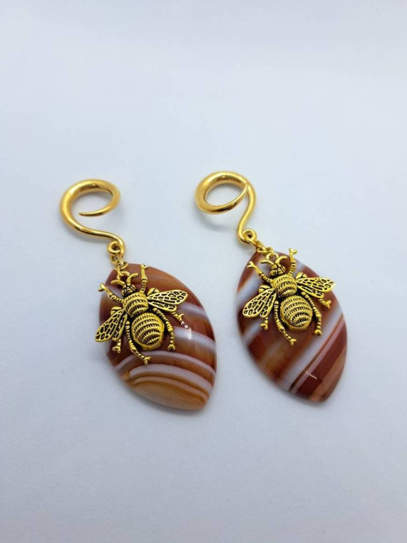 Ear Weights "Bumblebeehive' Sold As Pair von CherryPlugs