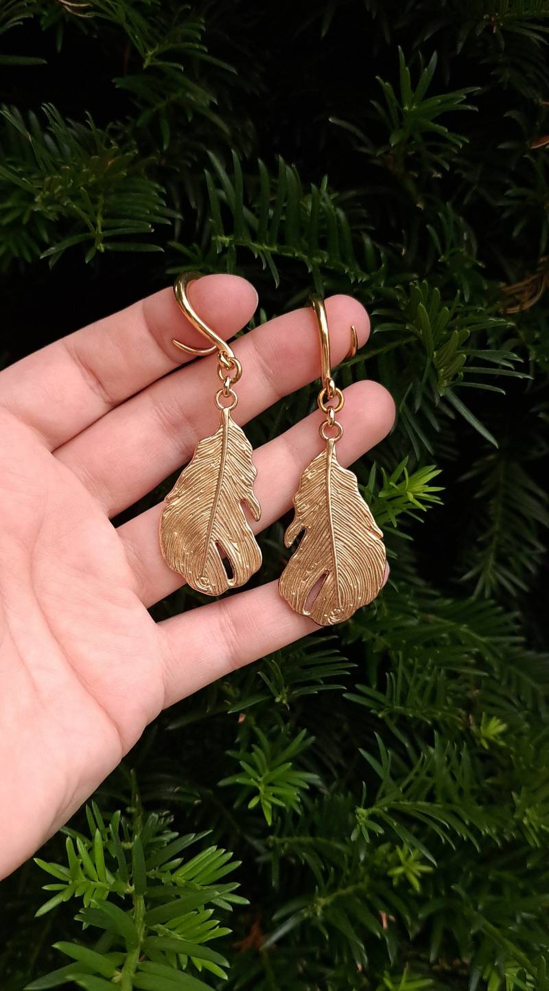 Ear Weights "Golden Fedra' von CherryPlugs