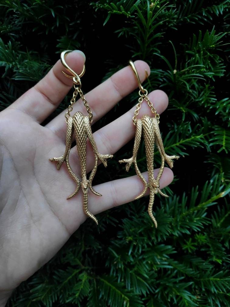 Ear Weights "Golden Natrix' Ear Weights "Golden Natrix' von CherryPlugs