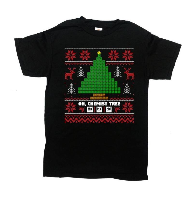 Hässliche Weihnachten Shirt Geek Chemie Geschenke Für T Periodensystem Urlaub Geschenk Nerd Lehrer T-Shirt -Sa1160 von CherryTees