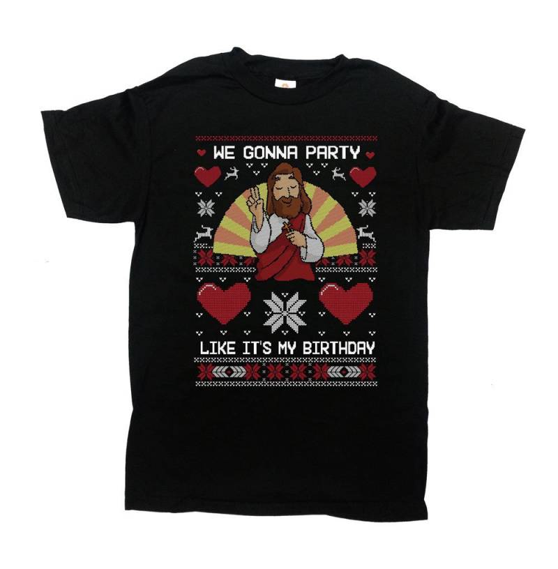 Hässliches Weihnachten Shirt Jesus T-Shirt Xmas Outfit Party Feiertags-Tshirt Weihnachtsgeschenk-Ideen-Party Wie Es Mein Geburtstag Ist - Sa1188 von CherryTees