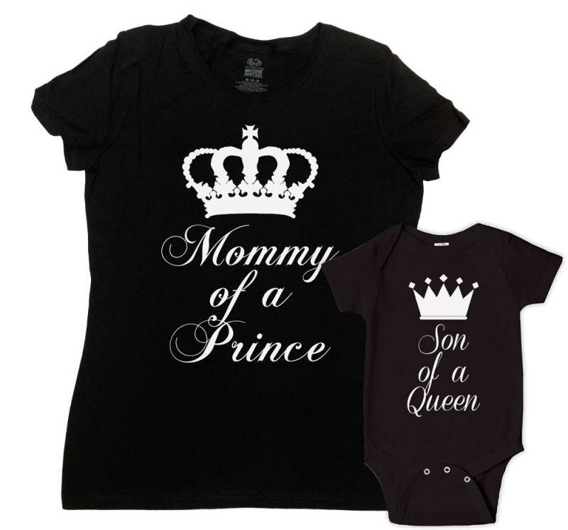 Mutter Und Sohn Passende Outfits Mama Ich Kleidung Hemden Muttertag T-Shirts Familienset Neue Geschenke - Sa625-626 von CherryTees
