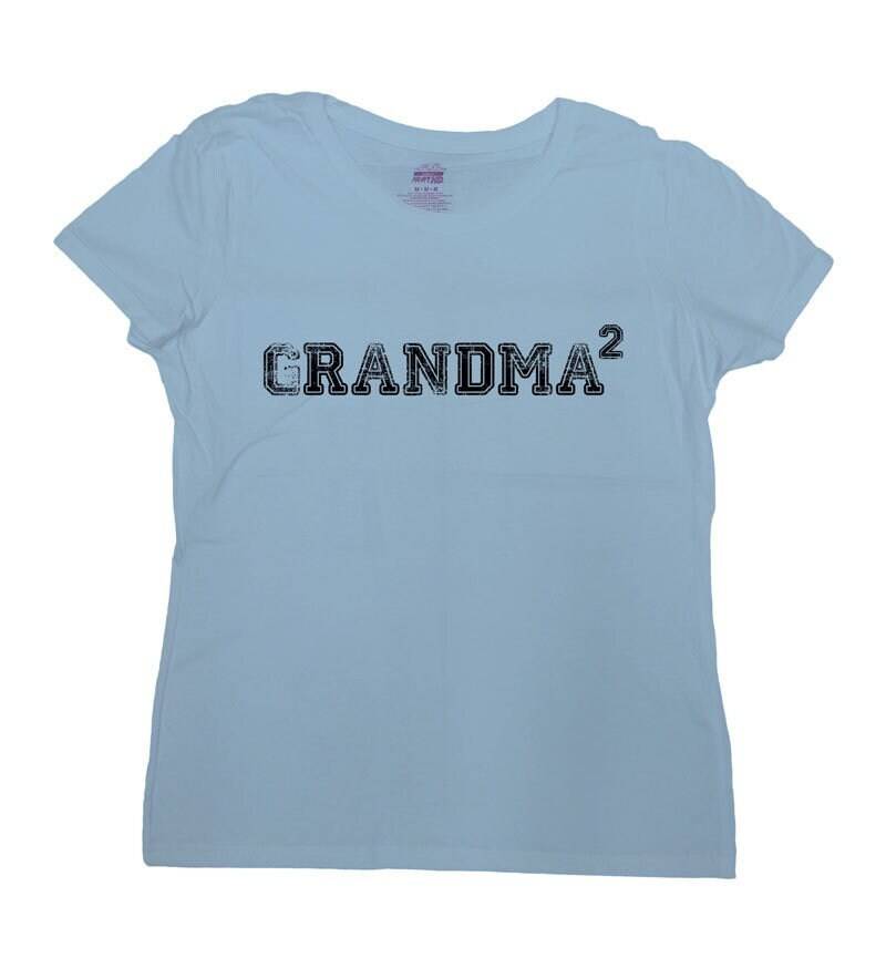 Oma T-Shirt Benutzerdefinierte Geschenke Für Großeltern Geschenk Großmutter 2 Kinder | Irgendeine Anzahl Damen - Sa509 von CherryTees