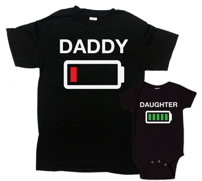 Papa Tochter Shirts Vater Und Geschenk Ich Kleidung Passende Familienoutfits Erster Vatertagsgeschenk Für - Sa647-650 von CherryTees