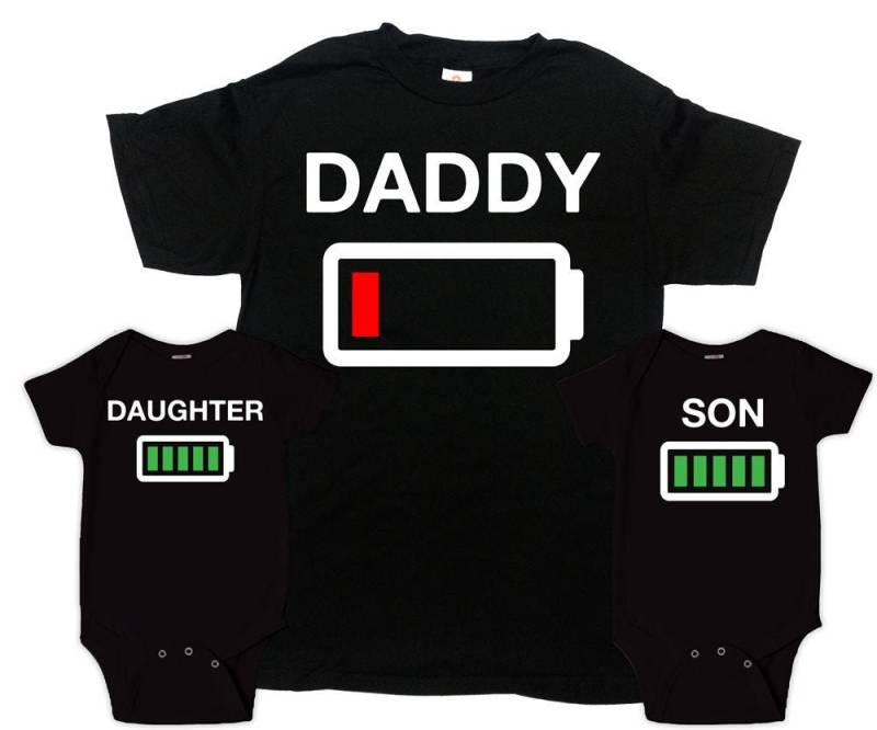 Passende Familien Outfits Papa Tochter Sohn Shirts Vater Vatertag Geschenk Und Ich - Sa647-949-650 von CherryTees