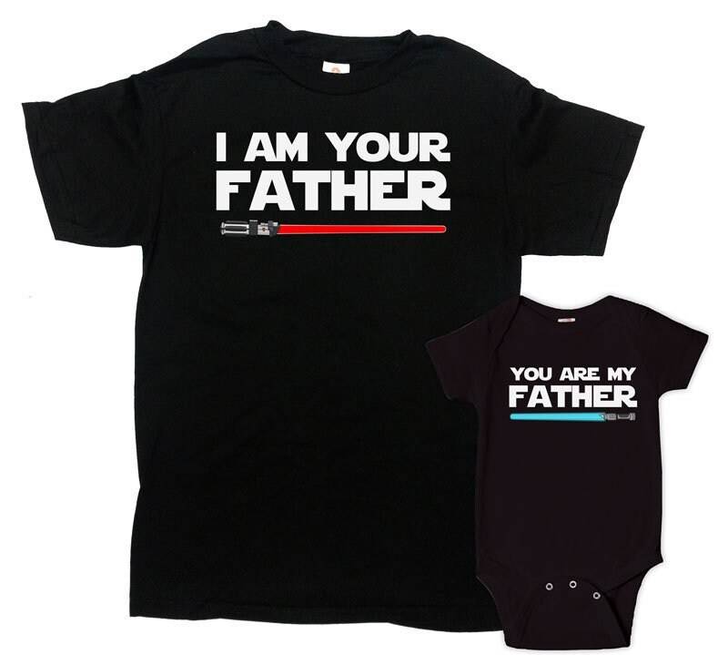 Vater-Sohn-Passende Hemden Passender Vater Und Baby-Vater Tochter Geschenke Für Neuen Ich Bin Ihr Vater-Baby-Bodysuit - Sa201-504 von CherryTees