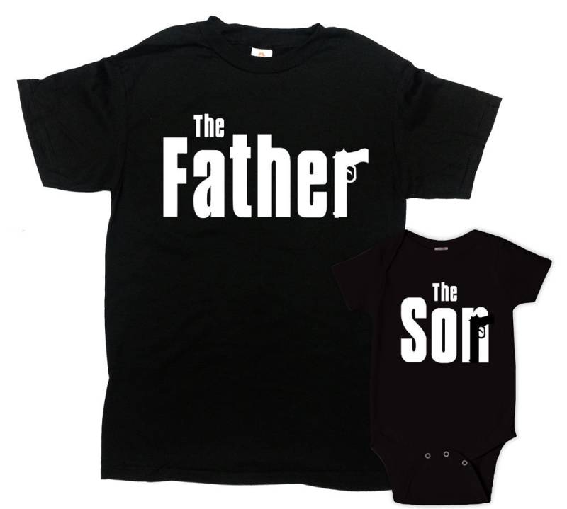 Vater-Sohn-Passende Shirts Papa Und Baby Passende Vater-Sohn-Shirts Ich Outfits Erster Vatertagsgeschenk Für Neuen -Sa1264-65 von CherryTees