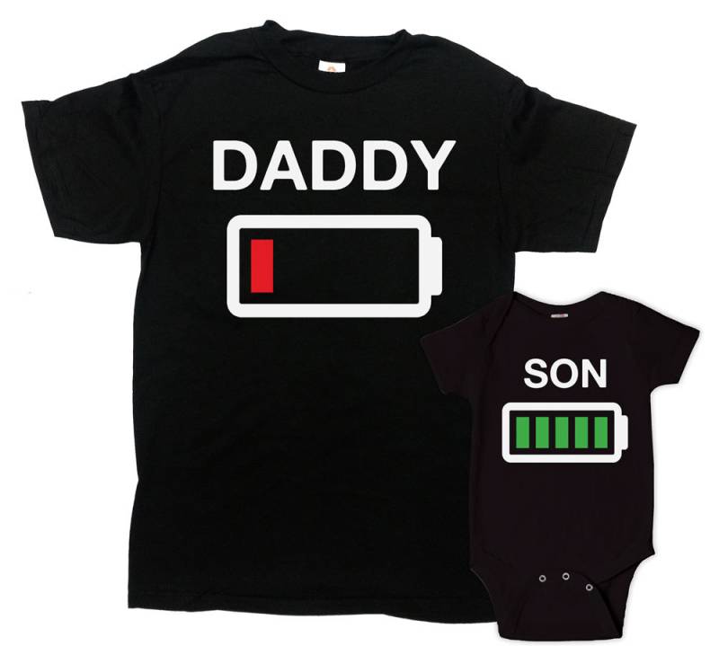Vater-Sohn-Shirts Daddy Und Ich Kleidung Papa Baby Geschenke Für Neue Familienoutfits Sohn T-Shirts - Sa647-649 von CherryTees
