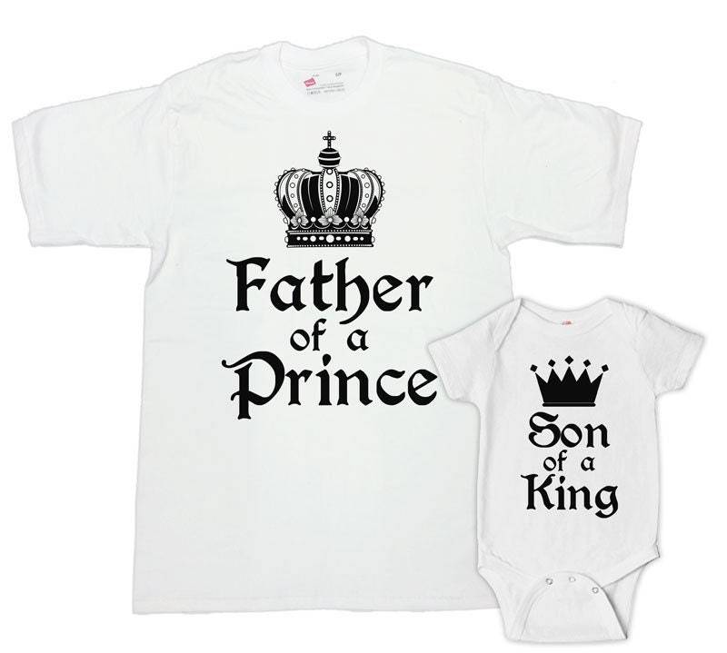 Vater-Sohn-Shirts Erstes Vatertagsgeschenk Vater-Sohn-Matching-Shirts Papa Und Baby-Geschenk Von Kinderfamilie Set Geschenk Vom Sohn - Sa621-622 von CherryTees