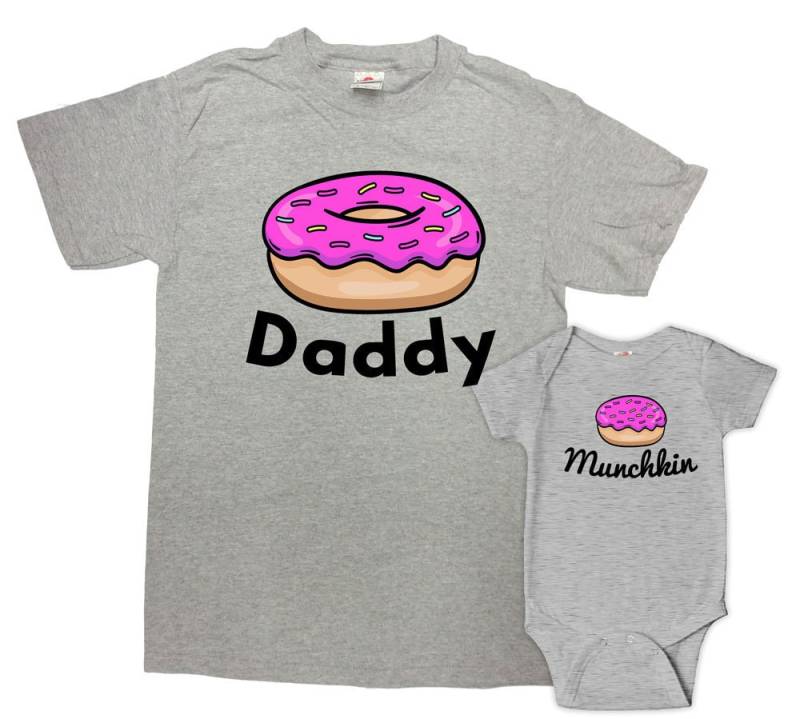Vater Tochter Shirts Und Sohn Papa Geschenk Für Den Ersten Vatertag Passende Familienoutfits Familien-T-Shirts - Sa1096-1097 von CherryTees