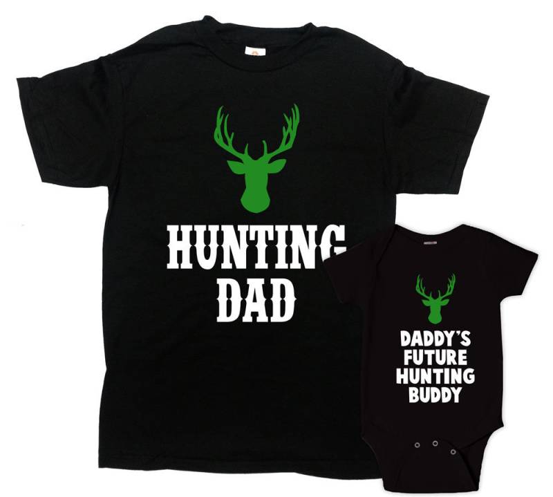 Vater Und Sohn Shirts Passende Familienoutfits Vatertagsgeschenk Papa Familien-T-Shirts Jagd-T-Shirts Familienfoto-T-Shirts -Sa1077-1078 von CherryTees