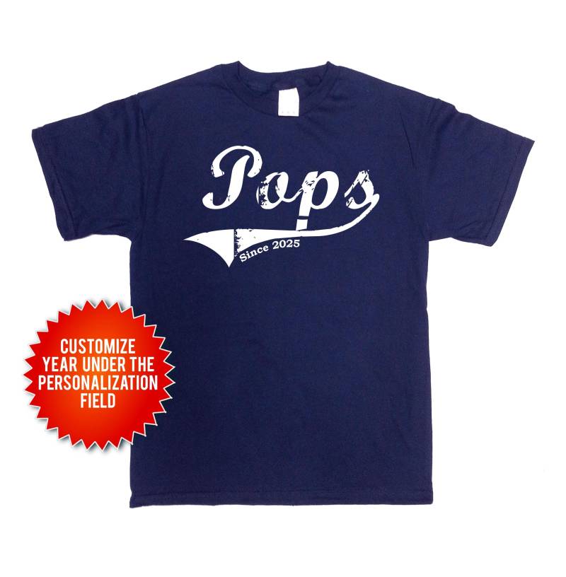 Vatertagsgeschenk Papa Shirt Geschenk Für Opa Geburtstagsgeschenk Ihn Neuer Vater Pops Seit Custom Jahr T Herren T-Shirt - Sa256 von CherryTees
