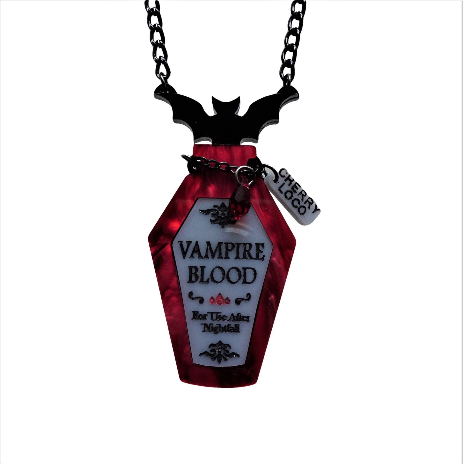 Vampirblut Halskette von CherrylocoJewellery