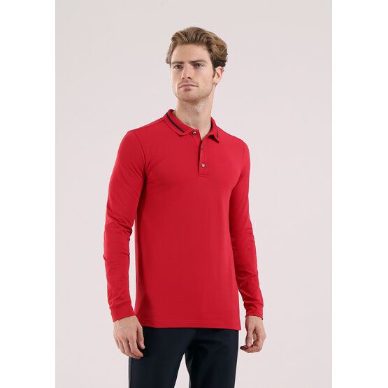Chervo ABBAZIA Langarm Polo rot von Chervo