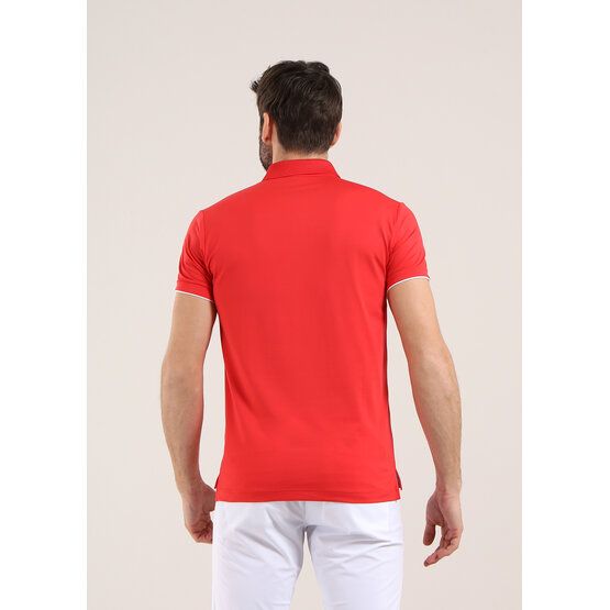 Chervo ACCUSA Halbarm Polo rot von Chervo