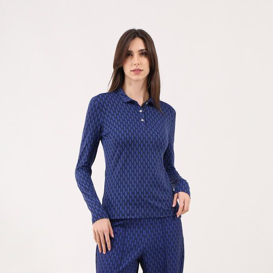 Chervo AFFARE Langarm Polo blau von Chervo