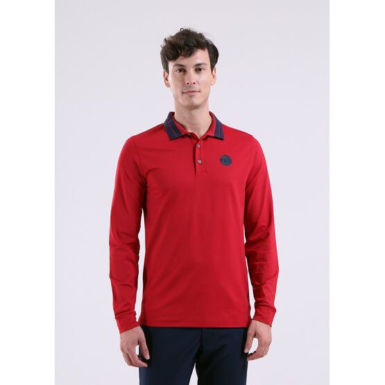 Chervo AFFRANTO Langarm Polo rot von Chervo
