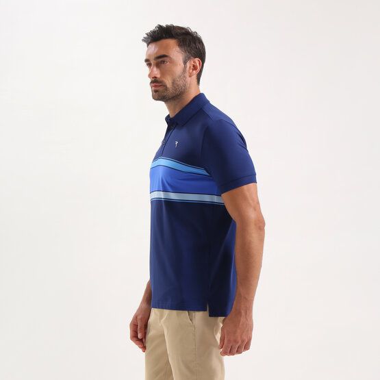 Chervo AGELONG Halbarm Polo navy von Chervo