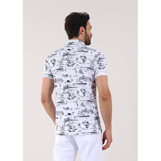 Chervo ALBERGO Halbarm Polo fancy von Chervo