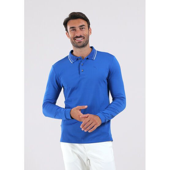 Chervo ALFABETO Langarm Polo royal von Chervo