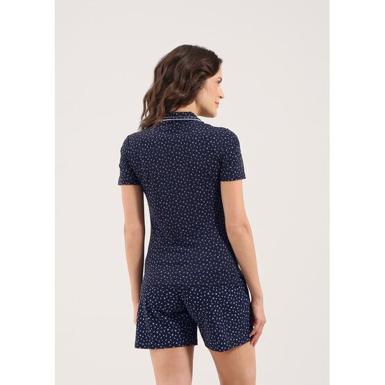 Chervo ALLPRINT Halbarm Polo navy von Chervo