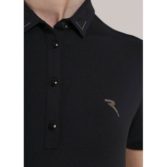Chervo ANTRACITE Halbarm Polo schwarz von Chervo