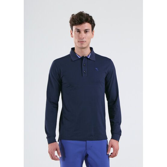 Chervo AROMATICO Langarm Polo navy von Chervo