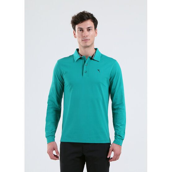 Chervo AROMATICO Langarm Polo petrol von Chervo