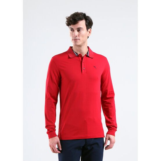 Chervo AROMATICO Langarm Polo rot von Chervo