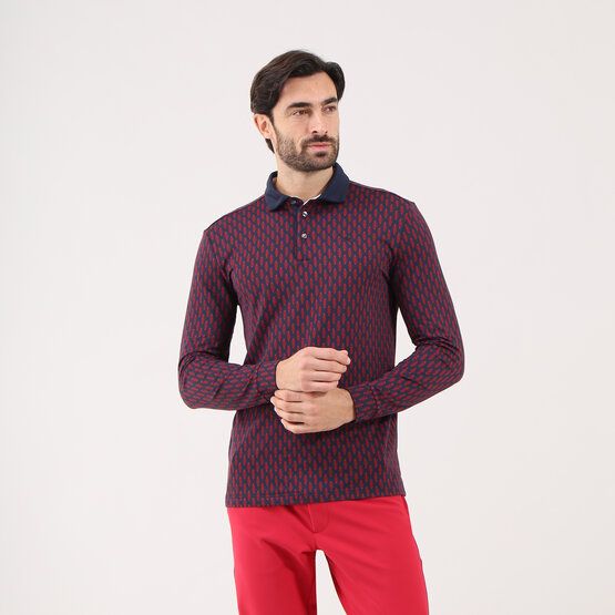 Chervo ARRIVISTA Langarm Polo navy von Chervo