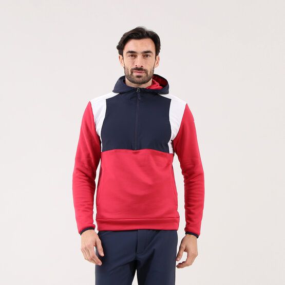 Chervo PONCHO Sweat Hoodie rot von Chervo