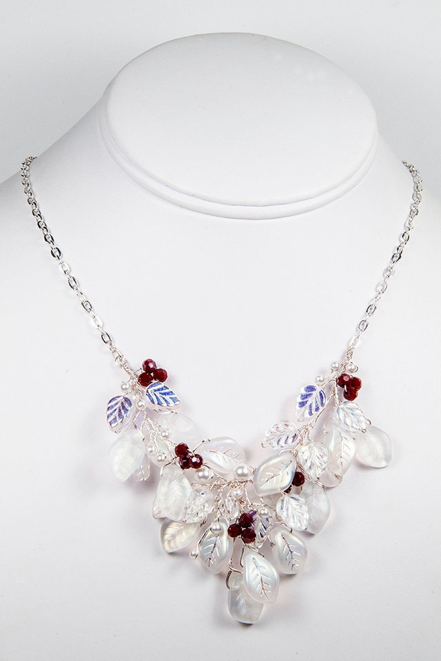 Lätzchen Halskette Für Frauen, Weihnachtshochzeitsschmuck, Zierlicher Hochzeitsschmuck Bräute, Elfen Die Hochzeit von CherylParrottJewelry