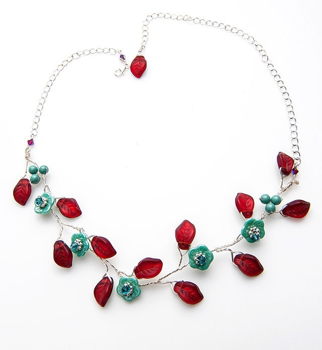 Wald Feen Schmuck, Verzauberte Halskette, Blumen Rebe Zarte Natur Liebhaber Geschenk Für Sie, Schmuck von CherylParrottJewelry