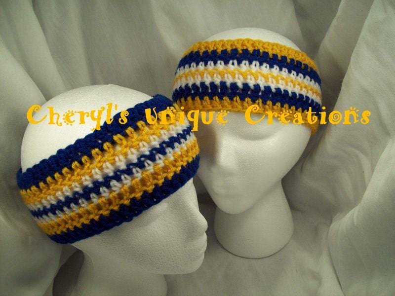 Wv - West Virginia Team Colors Handgehäkeltes Stirnband Oder Mütze Erhältlich in Den Größen Preemie Bis Erwachsene Large Wv - West Virginia Team Colors Handgehäkeltes Stirnband Oder Mütze Erhältlich in Den Größen Preemie Bis Erwachsene Large von CherylsUniqCreations