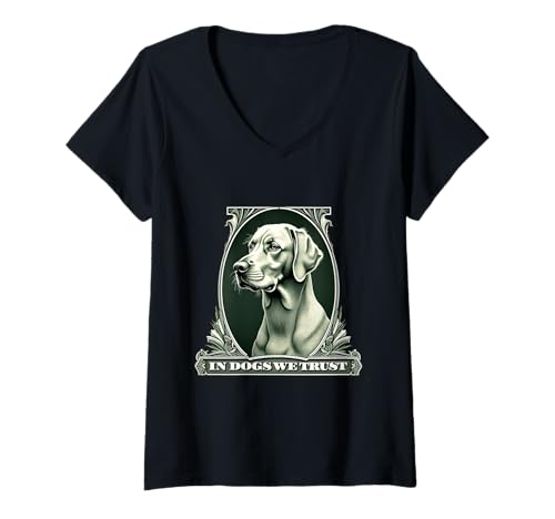 Damen In Chesapeake Bay vertrauen wir Funny Vintage Chessie Dog T-Shirt mit V-Ausschnitt Damen In Chesapeake Bay vertrauen wir Funny Vintage Chessie Dog T-Shirt mit V-Ausschnitt von Chesapeake Bay Retriever Fun Designs