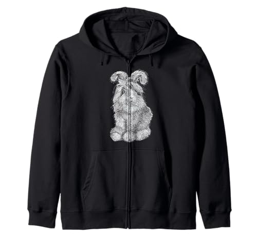Angora Bunny Hase Zeichnung Herren Damen Kinder Kapuzenjacke Angora Bunny Hase Zeichnung Herren Damen Kinder Kapuzenjacke von ChescaMade Cute Animal Apparel