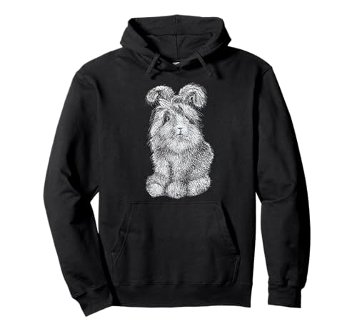Angora Bunny Hase Zeichnung Herren Damen Kinder Pullover Hoodie Angora Bunny Hase Zeichnung Herren Damen Kinder Pullover Hoodie von ChescaMade Cute Animal Apparel