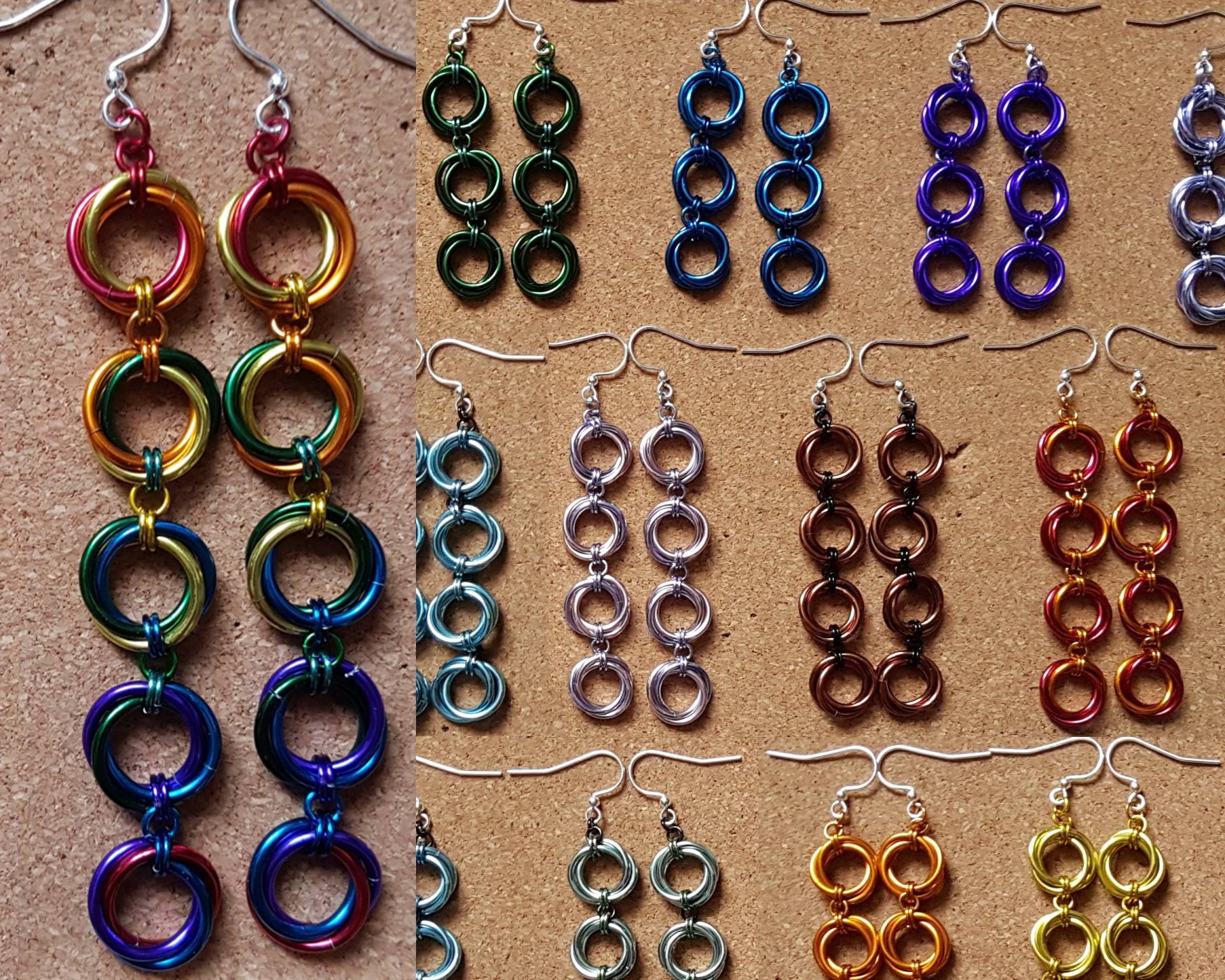 Möbius Loop Ohrringe Möbius Loop Ohrringe von ChesilChainmailGifts