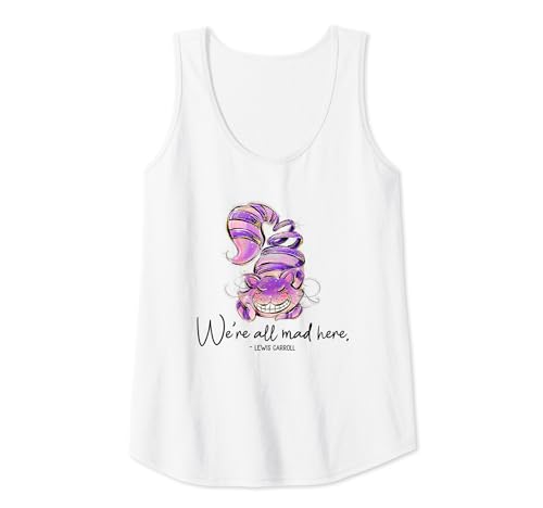 Damen Grinsekatze, Alice im Wunderland, We're All Mad Here Zitat Tank Top Damen Grinsekatze, Alice im Wunderland, We're All Mad Here Zitat Tank Top von Chesire Cat, Alice in Wonderland