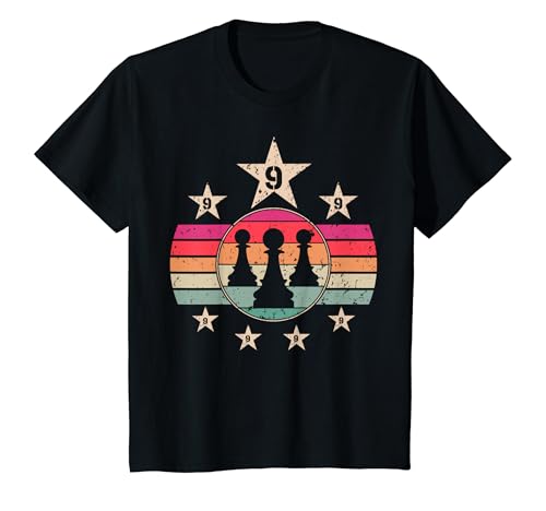 Kinder 9 Jahre alter Schachgeburtstag 9 Junge 9. Geburtstag Schachspieler T-Shirt Kinder 9 Jahre alter Schachgeburtstag 9 Junge 9. Geburtstag Schachspieler T-Shirt von Chess 9 Happy Birthday Party Funny Design