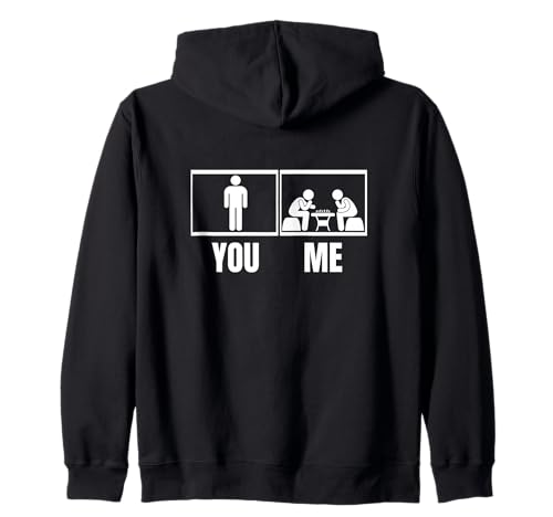 Schachspieler Stolzer Lustiger Männer Schach Kapuzenjacke von Chess Gifts For Men And Women