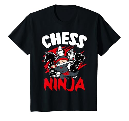 Chess Ninja Shirt Master Checkmate Funny Graphic Gift Kids T-Shirt von Chess Ninja Shirt for Kids