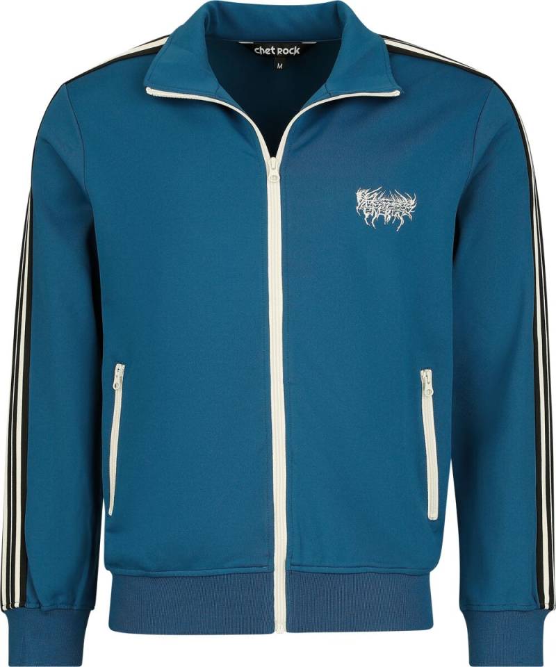 Chet Rock Bronx Track Top Trainingsjacke blau in S von Chet Rock