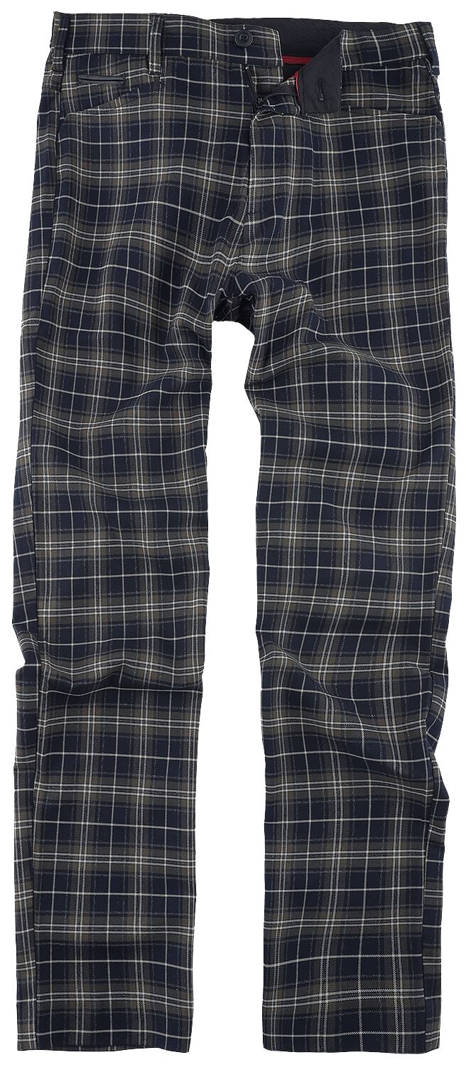 Chet Rock Chino - Chuck Skinny Trouser - W30L32 bis W38L34 - für Männer - Größe W38L34 - schwarz/grün von Chet Rock