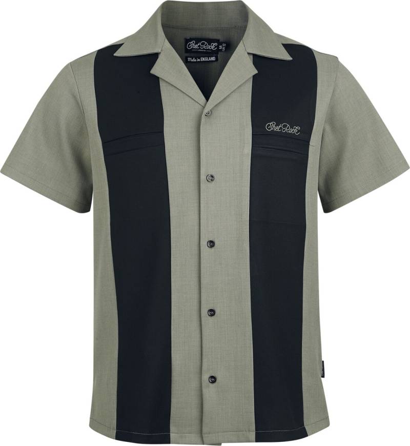 Chet Rock - Rockabilly Kurzarmhemd - Clayton Shirt - S bis XXL - für Männer - Größe S - khaki Chet Rock - Rockabilly Kurzarmhemd - Clayton Shirt - S bis XXL - für Männer - Größe S - khaki von Chet Rock