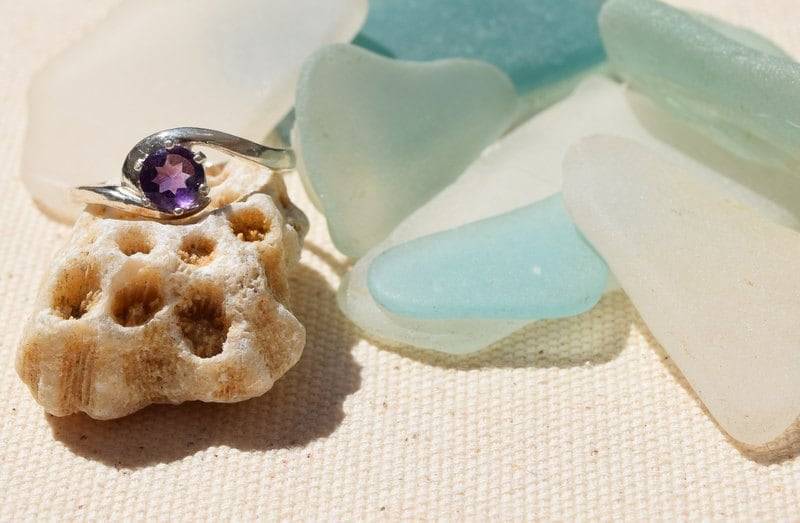 Natürliche Amethyst Sterlingsilber Handgefertigt Ring Natürliche Amethyst Sterlingsilber Handgefertigt Ring von Chetane