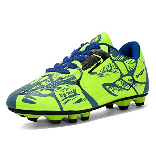 Cheuling Fußballschuhe Kinder Low Top Fußballschuhe Jungen Professionelle Fußballschuh Trainingsschuhe Spike Cleats Kinderschuhe Athletics Sportschuhe Jugendliche Sport Stiefel für Outdoor von Cheuling