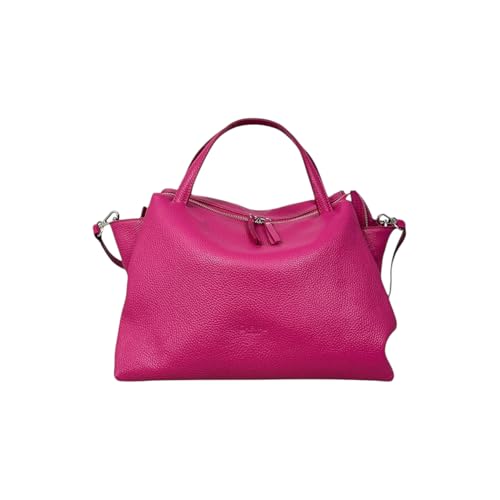 Cheval Firenze Algedi Handtasche, echtes Leder, hergestellt in Italien, fuchsia von Cheval Firenze